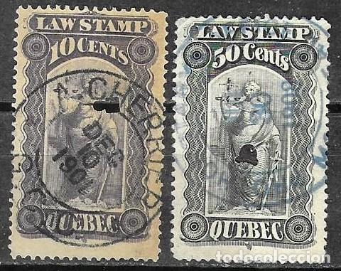 Briefmarken: 2 SELLOS FISCALES DE CANADA