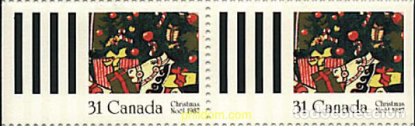 Sellos: 135357 MNH CANADA 1987 NAVIDAD - Foto 1
