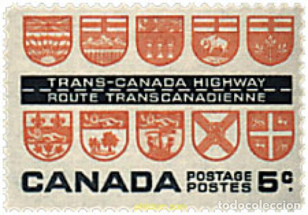 Stamps: 43109 MNH CANADA 1962 INAUGURACION DE LA CARRETERA TRANSCANADIENSE