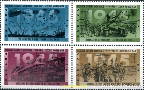 Sellos: 6557 MNH CANADA 1995 50 ANIVERSARIO DE LA SEGUNDA GUERRA MUNDIAL