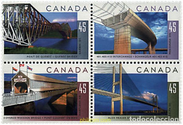 Sellos: 6030 MNH CANADA 1995 PUENTES - Foto 1