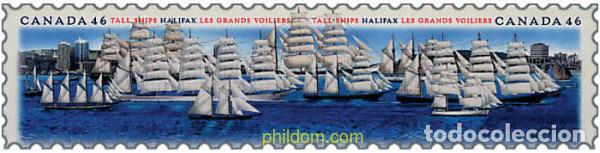 Sellos: 300372 MNH CANADA 2000 GRANDES VELEROS EN HALIFAX