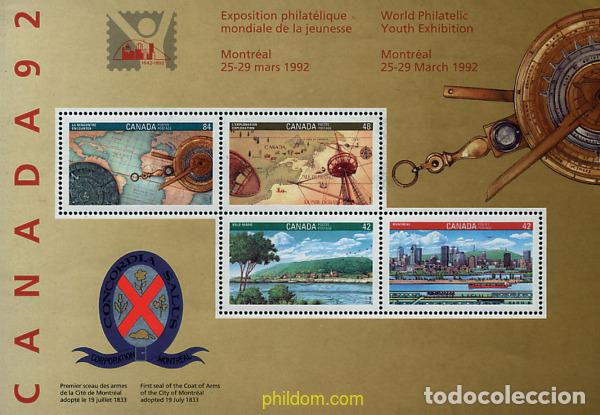 Sellos: 61345 MNH CANADA 1992 CANADA 82. EXPOSICION FILATELICA INTERNACIONAL DE LA JUVENTUD