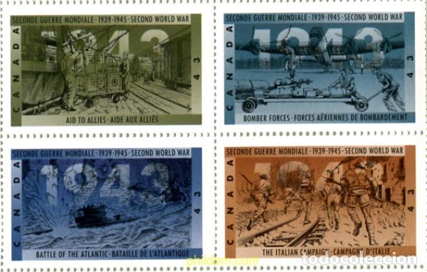 Francobolli: 6029 MNH CANADA 1993 LA SEGUNDA GUERRA MUNDIAL