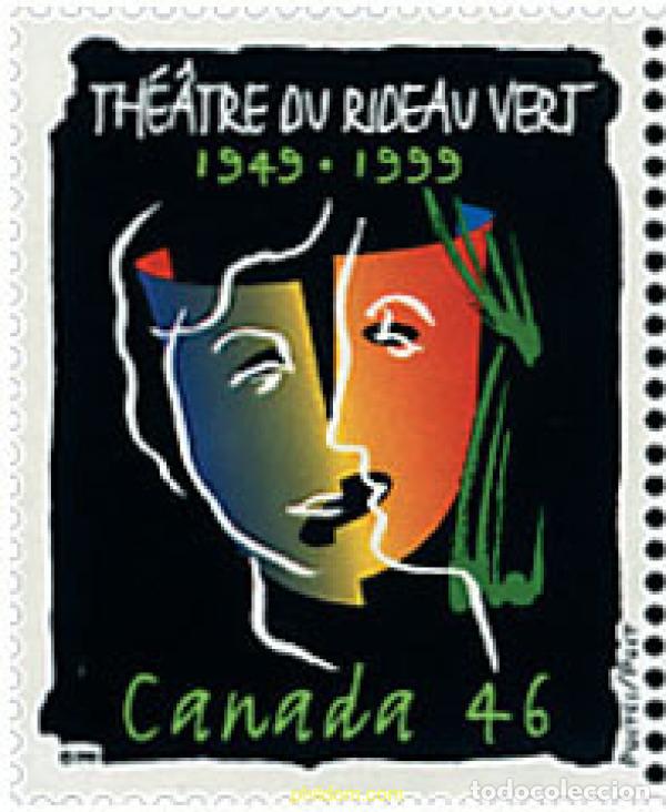 Francobolli: 51041 MNH CANADA 1999 50 ANIVERSARIO DEL TEATRO DE RIDEAU VERT