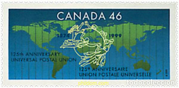 Sellos: 51049 MNH CANADA 1999 125 ANIVERSARIO DE LA UPU