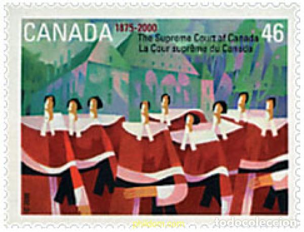 Sellos: 51056 MNH CANADA 2000 125 ANIVERSARIO DE LA CORTE SUPREMA DEL CANADA