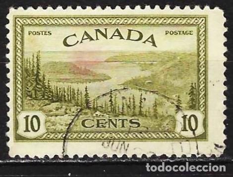 Briefmarken: Canad&aacute; 1946 - Mi 236 - YT 220 - El Lago Great Bear