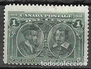 Sellos: SELLO USADO DE CANADA 1908, YT 86 - Foto 1