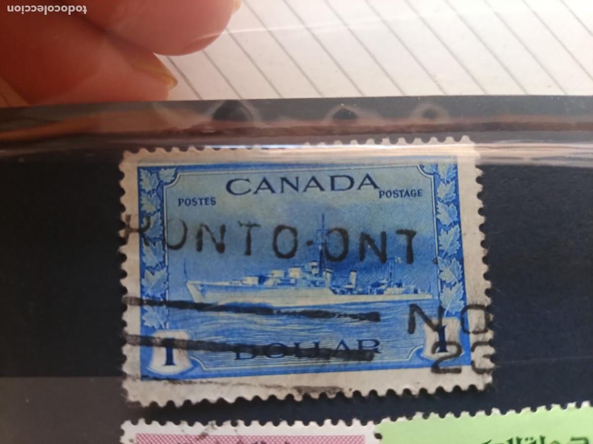 Sellos: Canad&aacute; II Guerra Mundial, War Issue, 1 dollar 1942