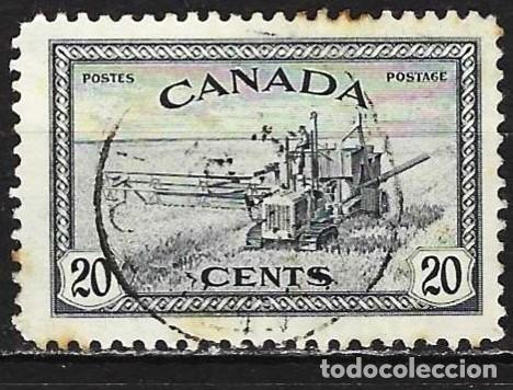 Francobolli: Canad&aacute; 1946 - Mi 238 - YT 222 - Agricultura : Acosechadora