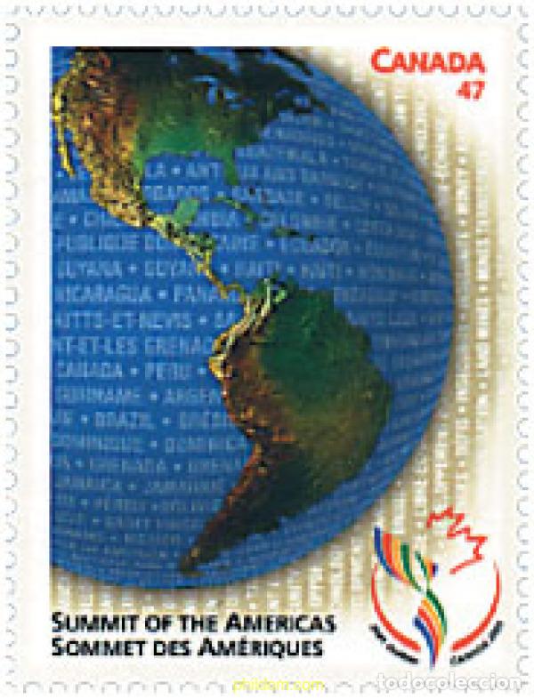 Sellos: 79142 MNH CANADA 2001 CONFERENCIA DE LAS AMERICAS