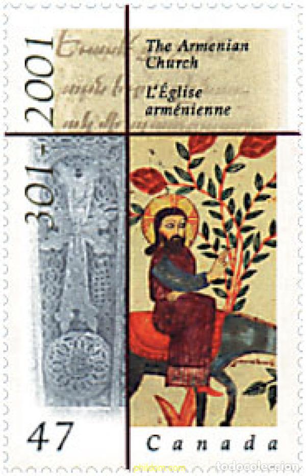 Sellos: 79144 MNH CANADA 2001 1700 ANIVERSARIO DE LA IGLESIA APOSTOLICA EN AMERICA