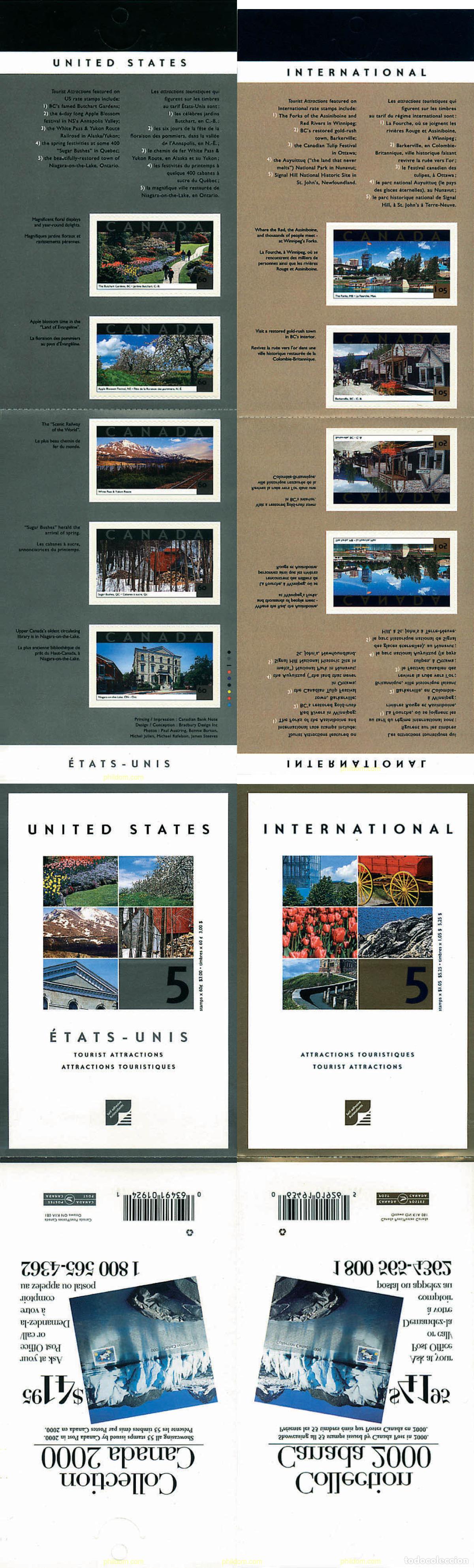 Sellos: 2210 MNH CANADA 2001 TURISMO