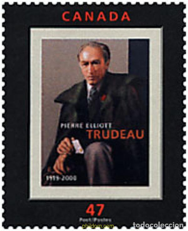 Sellos: 79148 MNH CANADA 2001 ANIVERSARIO DE LA MUERTE DE PIERRE ELLIOTT TRUDEAU
