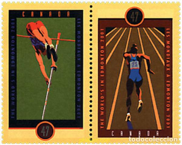 Sellos: 5393 MNH CANADA 2001 8 CAMPEONATO DE ATLETISMO AMATEUR