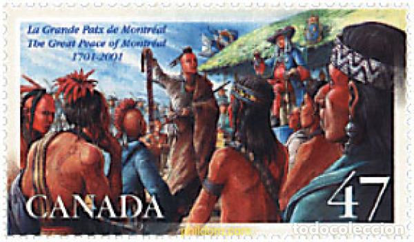 Sellos: 79150 MNH CANADA 2001 300 ANIVERSARIO DE LA GRAN PAZ DE CANADA
