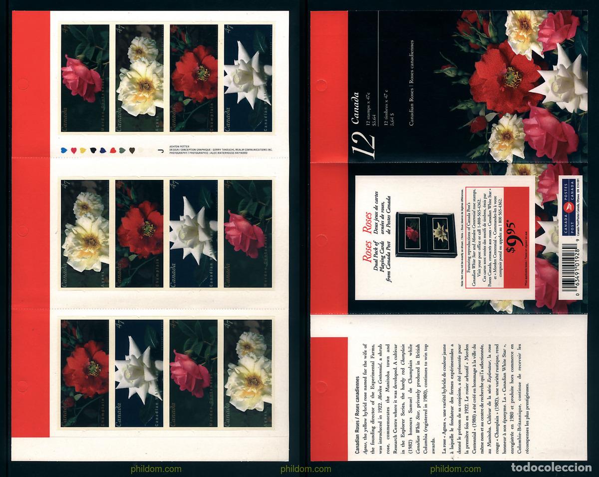 Sellos: 2352 MNH CANADA 2001 ROSAS DE CANADA