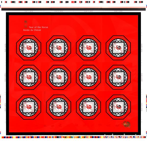 Sellos: 7786 MNH CANADA 2002 A&Ntilde;O LUNAR CHINO - A&Ntilde;O DEL CABALLO