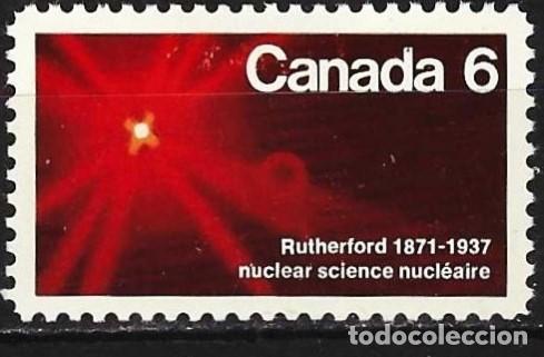 Sellos: Canad&aacute; 1971 - Mi 477 - YT 455 - El F&iacute;sico Lord Rutherford - MH*