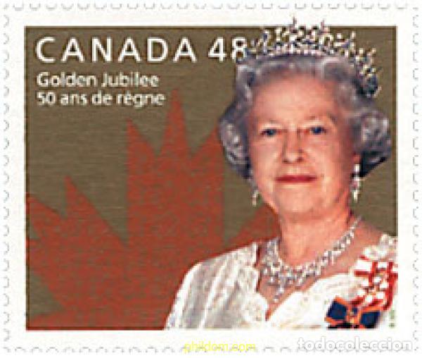 Sellos: 81816 MNH CANADA 2002 50 ANIVERSARIO DEL ACCESO AL TRONO DE ISABEL II