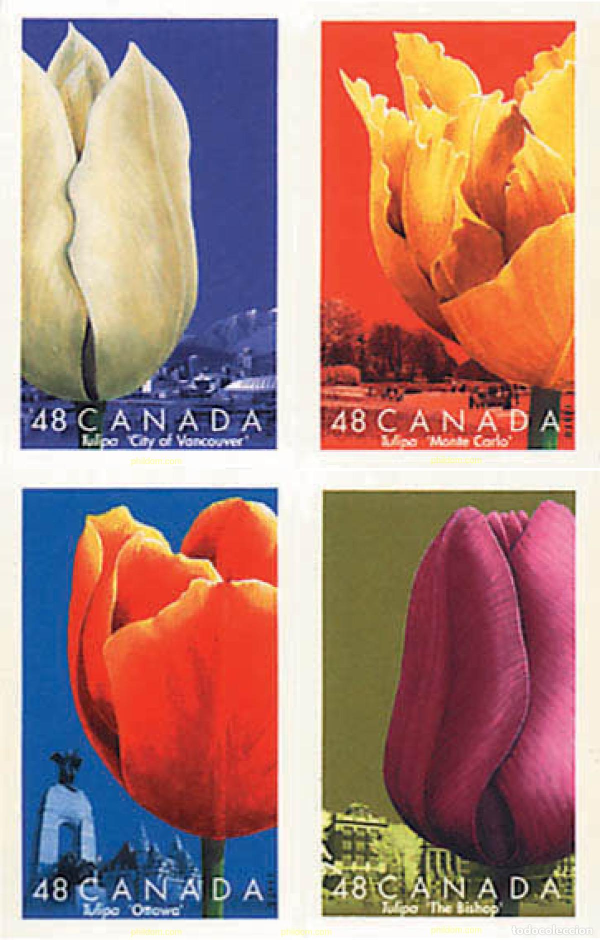 Sellos: 98353 MNH CANADA 2002 50 ANIVERSARIO DEL FESTIVAL DE TULIPANES DE CANADA
