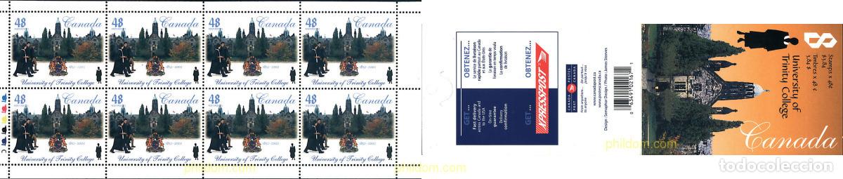 Sellos: 1756 MNH CANADA 2002 UNIVERSIDAD DE TRINITY COLLEGE