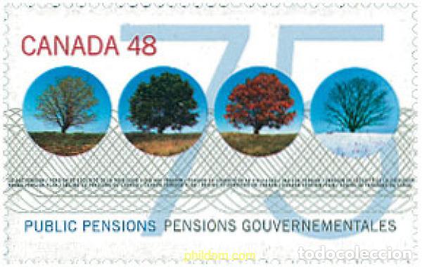 Sellos: 101106 MNH CANADA 2002 75 ANIVERSARIO DEL REGIMEN DE PENSIONES GUBERNAMENTALES