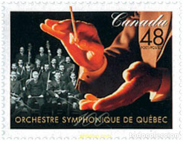 Sellos: 110281 MNH CANADA 2002 ORQUESTA SIMFONICA DE QUEBEC