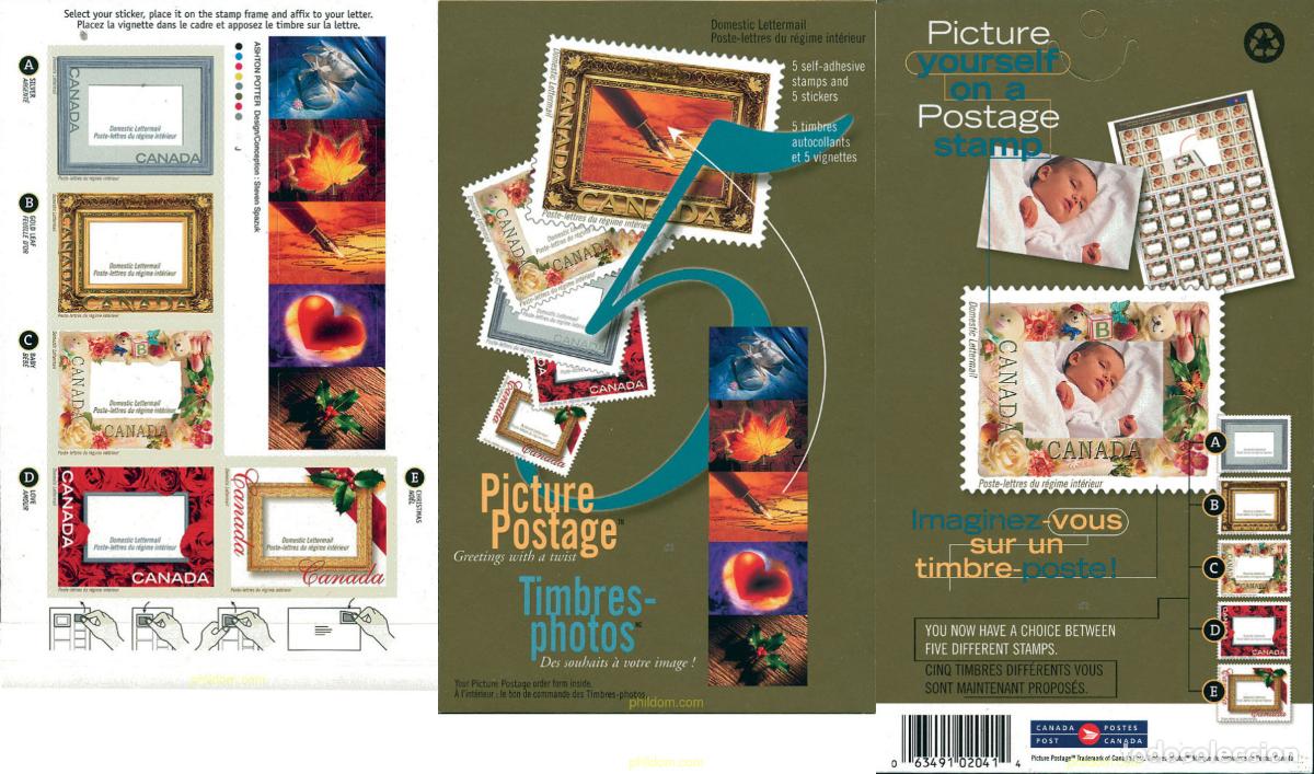 Sellos: 110298 MNH CANADA 2001 SELLOS DE MENSAJES