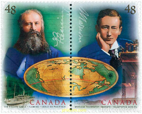 Sellos: 113678 MNH CANADA 2002 TECNOLOGIAS DE LA COMUNICACION