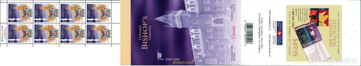 Sellos: 117238 MNH CANADA 2003 150 ANIVERSARIO DE LA UNIVERSIDAD DE BISHOP'S