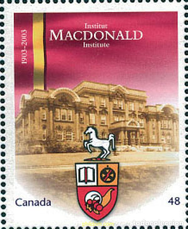 Sellos: 127850 MNH CANADA 2003 CENTENARIO DEL INSTITUTO MACDONALD - Foto 1