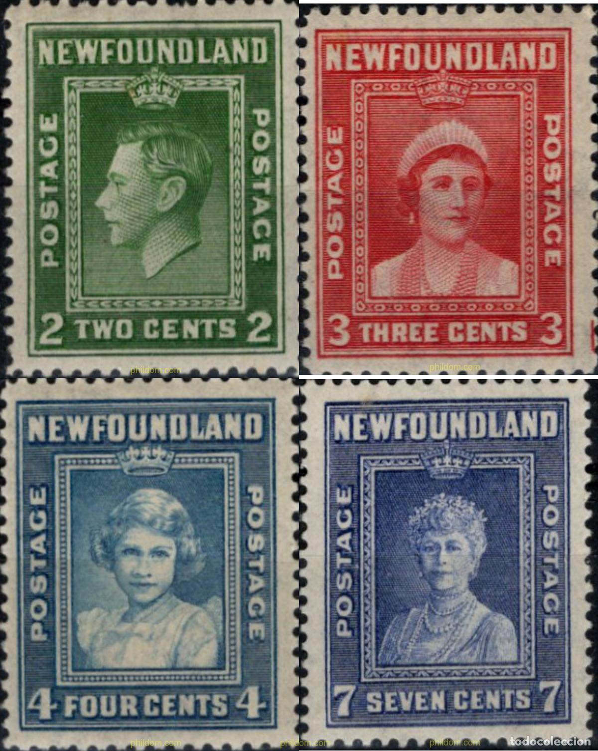 Sellos: 130758 MNH CANADA. Terranova 1938 FAMILIA REAL BRITANICA