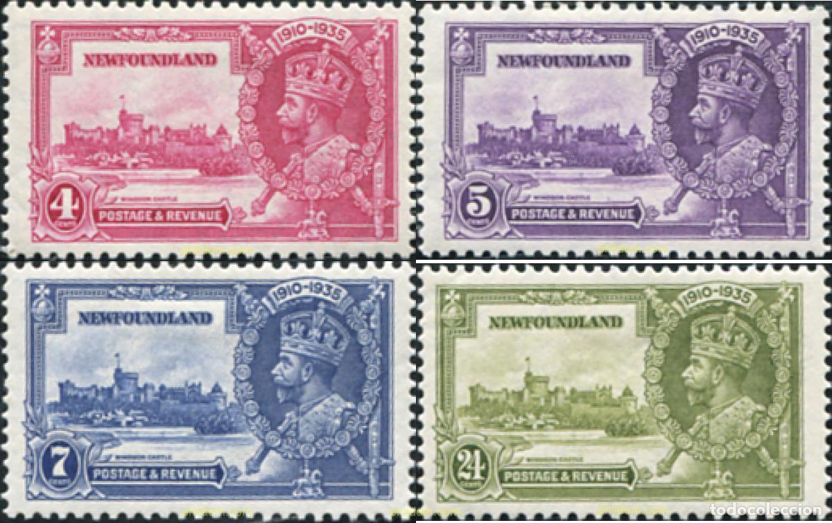 Sellos: 673259 HINGED CANADA. Terranova 1935 25 ANIVERSARIO DE LA CORONACION DE JORGE V