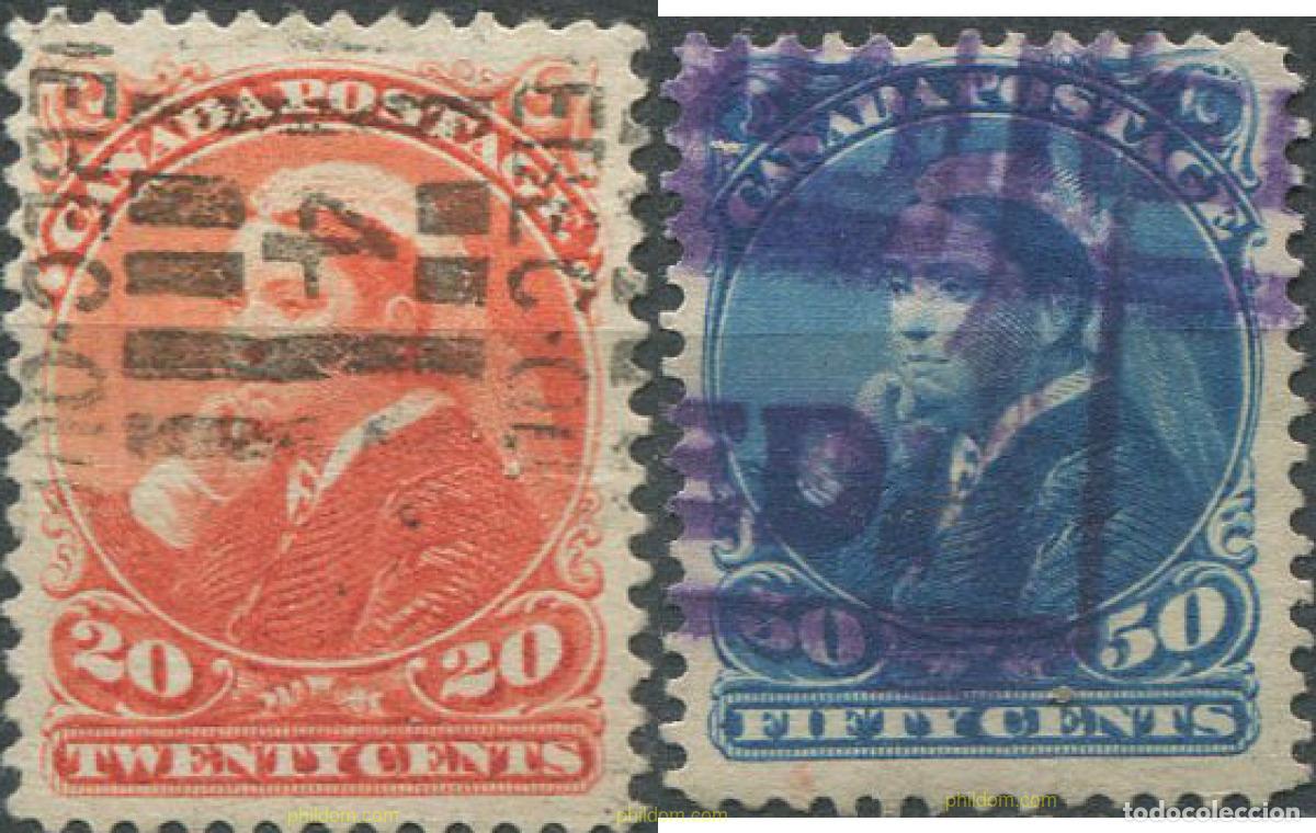 Sellos: 684206 USED CANADA 1893 REINA VICTORIA