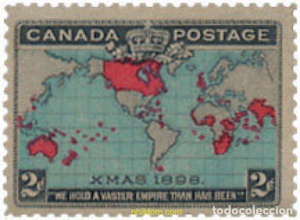 Sellos: 132888 HINGED CANADA 1898 COMMEMORACION DE LA TARIFA POSTAL UNIFORME PARA TODO EL IMPERIO BRITANICO