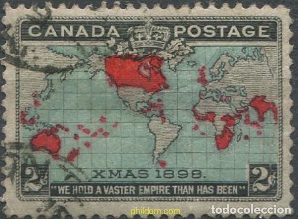 Sellos: 684227 USED CANADA 1898 COMMEMORACION DE LA TARIFA POSTAL UNIFORME PARA TODO EL IMPERIO BRITANICO