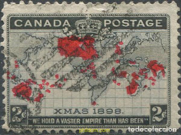 Sellos: 684228 USED CANADA 1898 COMMEMORACION DE LA TARIFA POSTAL UNIFORME PARA TODO EL IMPERIO BRITANICO