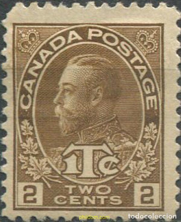Sellos: 684316 HINGED CANADA 1916 REY GEORGE V - Foto 1