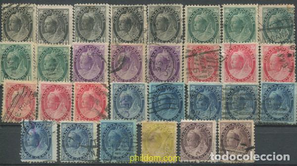 Sellos: 684223 USED CANADA 1898 REINA VICTORIA