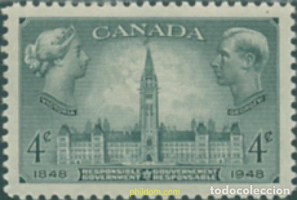 Stamps: 129644 MNH CANADA 1948 CENTENARIO DEL GOBIERNO AUTONOMO