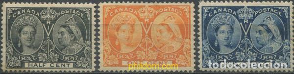 Stamps: 684210 HINGED CANADA 1897 REINA VICTORIA