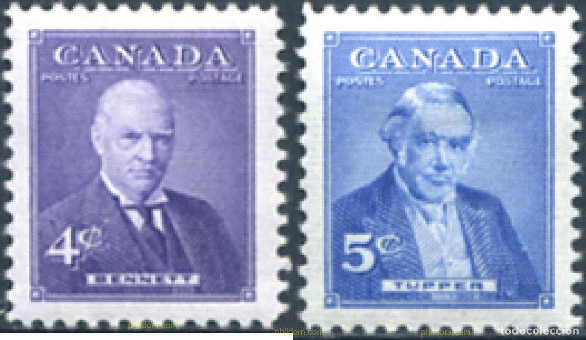 Stamps: 130864 MNH CANADA 1955 PRIMEROS MINISTROS