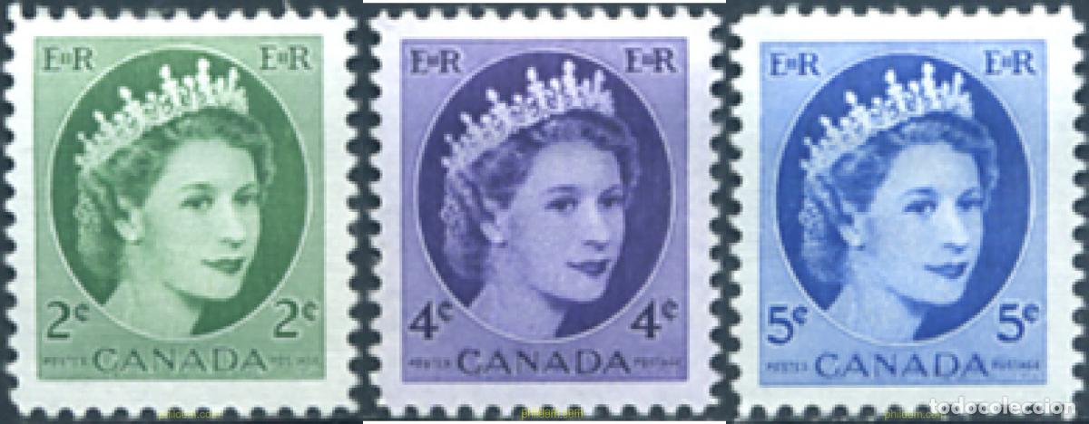 Sellos: 652941 MNH CANADA 1954 REINA ISABEL II