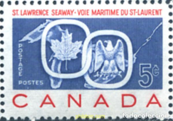 Sellos: 129768 MNH CANADA 1959 INAGURACION DEL LA RUTA MARITIMA DE SAINT-LAURENT