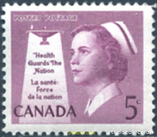 Sellos: 129756 MNH CANADA 1958 50 ANIVERSARIO DE LA ASOCIACION CANADIENSE DE ENFERMERAS