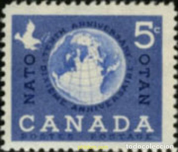 Sellos: 129763 MNH CANADA 1959 10 ANIVERSARIO DE LA OTAN