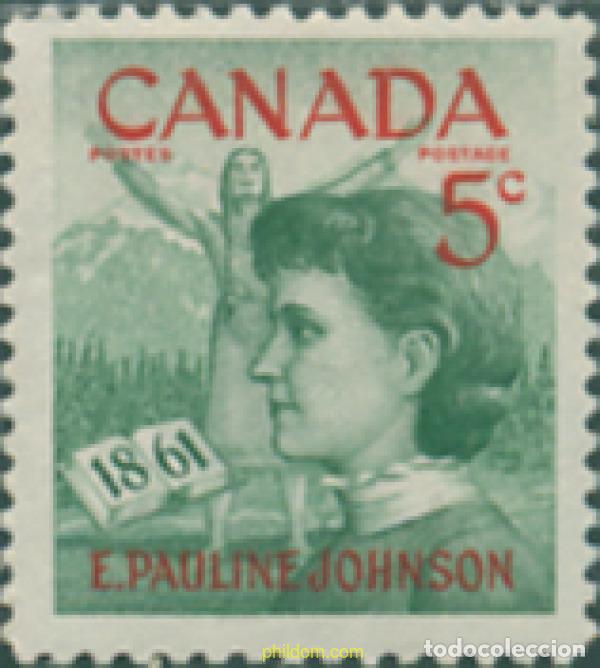 Sellos: 129782 MNH CANADA 1961 CENTENARIO DEL NACIMIENTO DE LA POETISA EMILY PAULINE JOHNSON