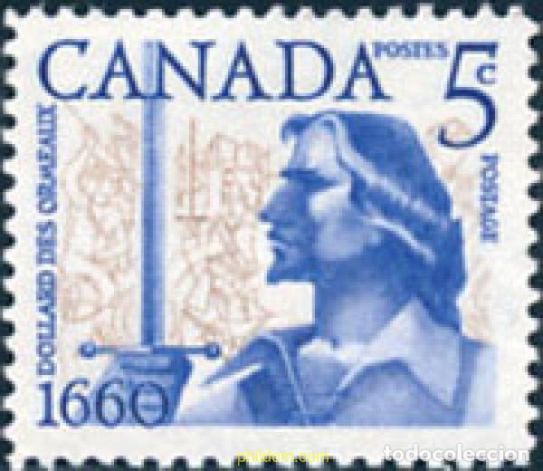 Sellos: 299430 HINGED CANADA 1960 3 CENTENARIO DE LA BATALLA DE LONG SAULT - Foto 1